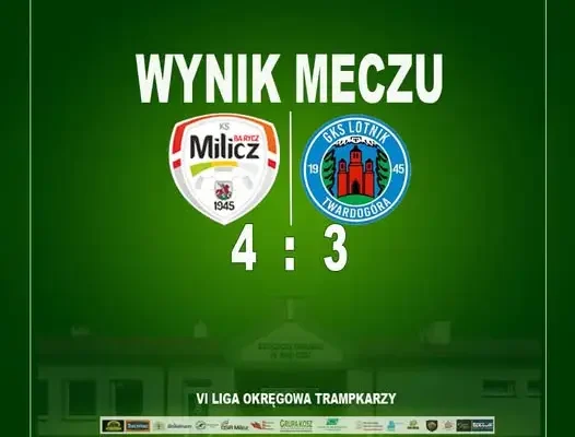 Trampkarze KS Barycz Milicz wygrywają z Lotnikiem Twardogóra 4:3