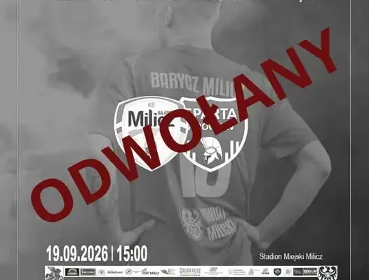Mecz Baryczy Milicz ze Spartą odwołany – punkty walkowerem dla gospodarzy