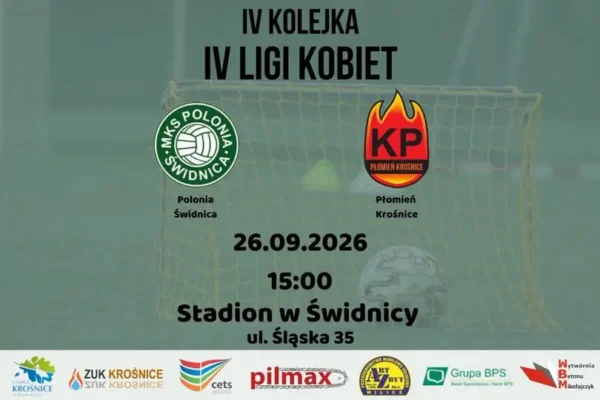 IV liga kobiet: Płomień Krosnice zagra na wyjeździe z Polonią Świdnica