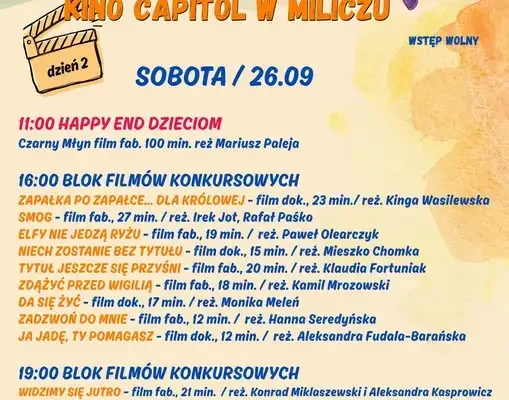 Happy End Festival w Miliczu – drugi dzień pełen filmowych emocji