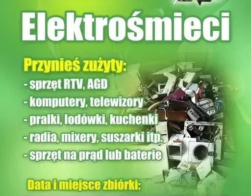 Gmina Krośnice: bezpłatna zbiórka elektroodpadów z odbiorem z posesji