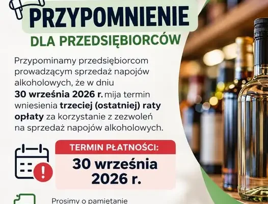 Ostatnia szansa dla sprzedawców alkoholu – dziś mija termin trzeciej raty