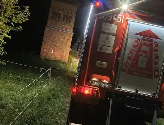 Pożar transformatora w Cieszkowie — akcja strażaków z OSP i PSP Milicz