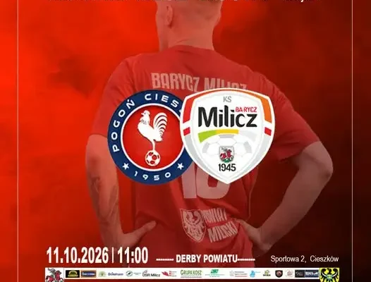 Derby powiatu milickiego: KS Barycz Milicz zagra z Pogonią Cieszków
