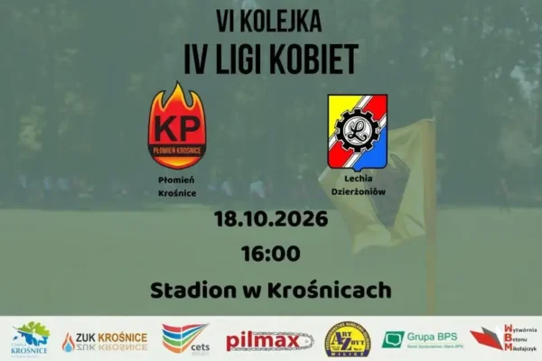 Seniorki wracają do gry! VI kolejka IV ligi kobiet w Krośnicach