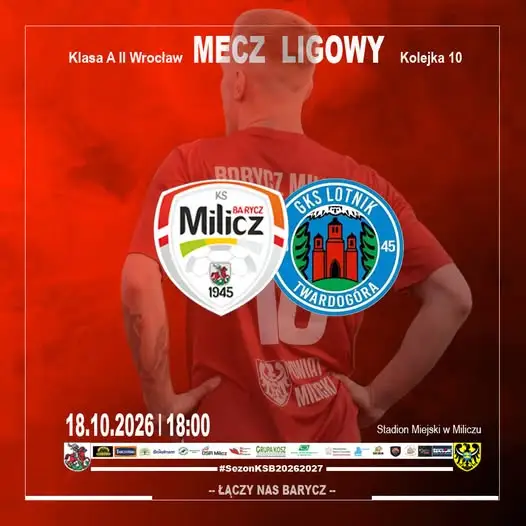 KS Barycz Milicz zagra u siebie z GKS Lotnik Twardogóra w 10. kolejce
