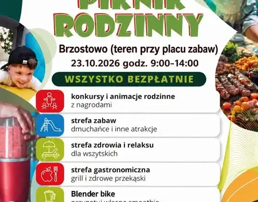 Piknik rodzinny „Aktywne Boiska – Aktywna Rodzina” w Brzostowie już 23 października