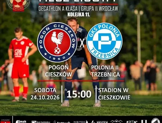Pogoń Cieszków zagra z Polonią II Trzebnica. Mecz już w niedzielę